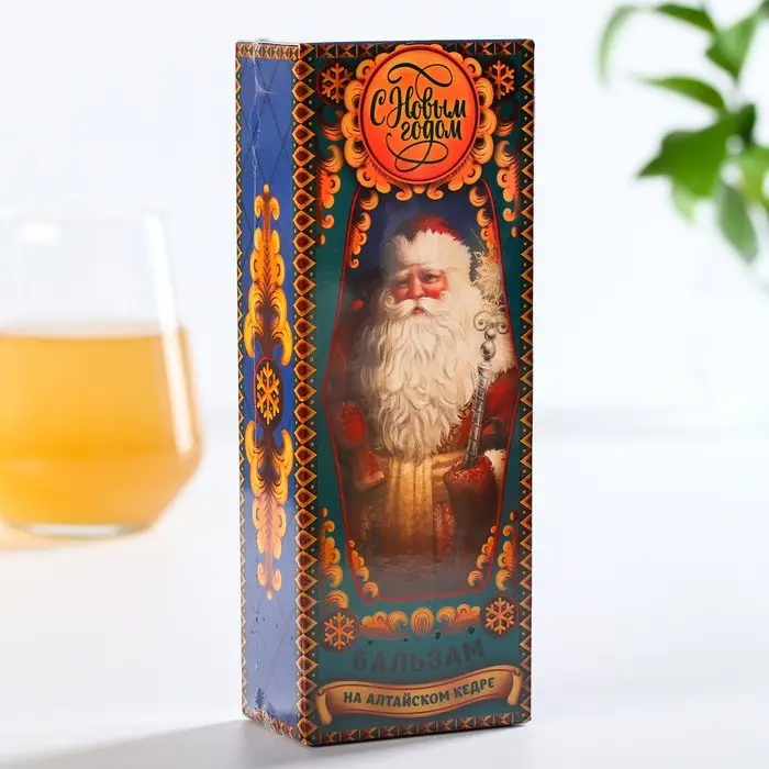 Бальзам безалкогольный на алтайском кедре «С Новым годом», 250 мл. Бальзам безалкогольный на алтайском кедре «С Новым годом», 250 мл.