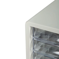 Бокс с выдвижными лотками Deli E9775, 5 выдвижн лотков серый