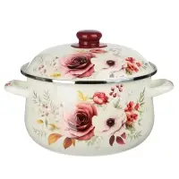 Кастрюля эмалированная VETTA Лаура, 24см, 5л, индукция