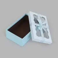 Набор подарочных коробок 3 в 1, прямоугольные с окном 23&times;16&times;9.5 21&times;14&times;8.0 19&times;12&times;6.5 см