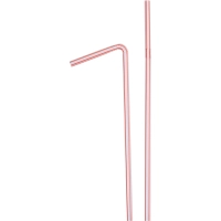 Трубочки для коктейля  210мм,d5мм,Полоски красно-белые, 250шт/уп