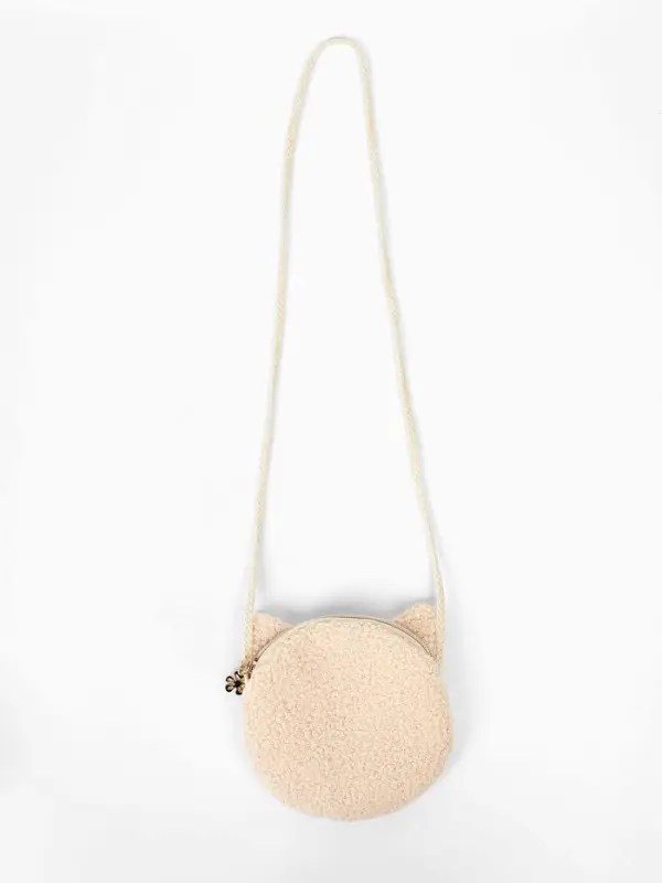 Сумка детская мягкая &laquo;Котёнок&raquo;, 15&times;13 см, бежевый цвет