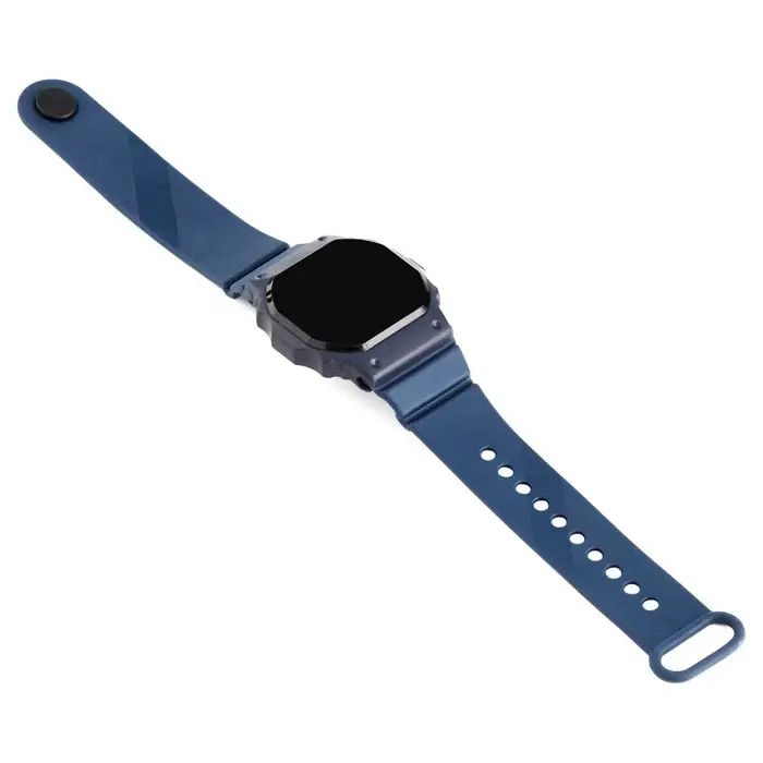 Часы наручные электронные, ремешок силикон, влагозащищённые, синие