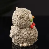 Фигурка гипс &laquo;Филин с бантом&raquo;, 8&times;6&times;6.5 см, бежевый