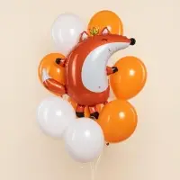 Воздушный шар фольгированный 31" &laquo;Лиса в короне&raquo;