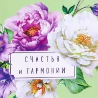 Пакет подарочный ламинированный &laquo;Счастья и гармонии&raquo;, 11.5&times;14.5&times;6.5 см