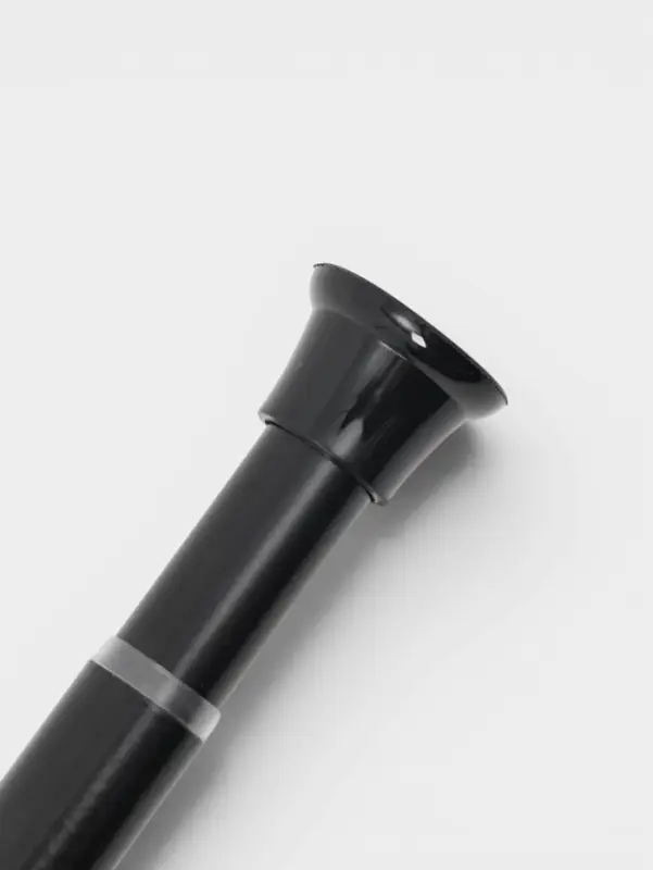 Карниз для ванной комнаты "Контур" 110-200 см, цвет черный