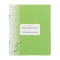 Комплект тетрадей из 10 штук, 12 листов в частую косую линию Calligrata "Пятёрка. Зелёная", обложка мелованный картон, блок офсет