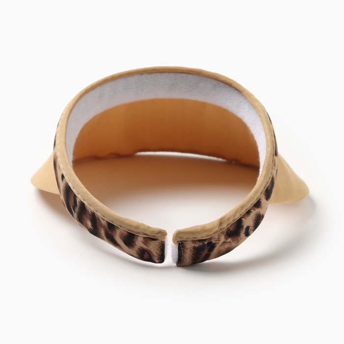 Козырёк женский MINAKU "Leopard" цвет коричневый, р-р  56-58