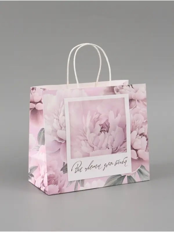 Пакет подарочный &laquo;Расцветай&raquo;, 25 х 22 х 12 см