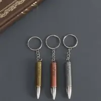 Металлический брелок для ключей на кольце &laquo;Пуля&raquo;, 6&times;1 см, МИКС