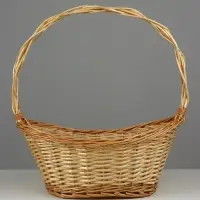 Корзина плетеная (ива) 52х35H16/23/55, 1 шт., натуральный