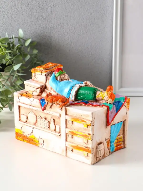 Копилка для денег «Печка», гипс, 14.5×20×12 см Копилка для денег «Печка», гипс, 14.5×20×12 см