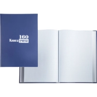 Книга учета -160л. в клетку офсет, обл. бумвинил