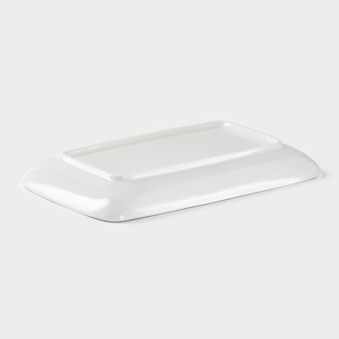 Блюдо Доляна White Label, 20.5×12.5×2.6 см, прямоугольное, фарфор, белое Блюдо Доляна White Label, 20.5×12.5×2.6 см, прямоугольное, фарфор, белое