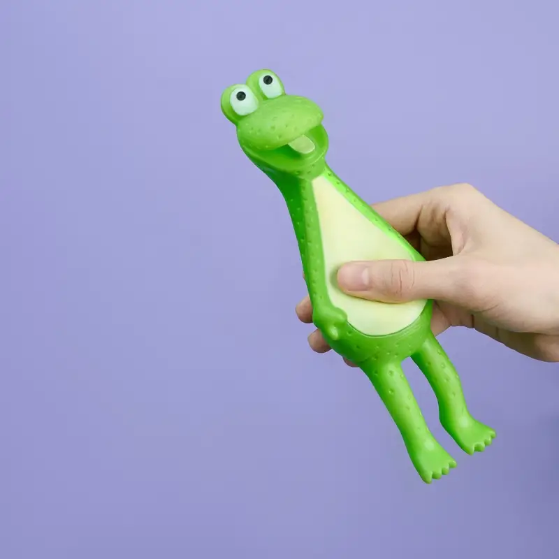 VETTA Игрушка для домашних животных, ПВХ, 23х6,5 см, лягушка