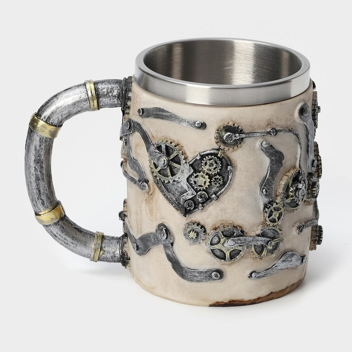 Кружка «Череп», 400 мл, цвет бежевый Кружка «Череп», 400 мл, цвет бежевый