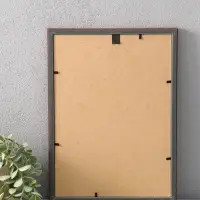 Фоторамка для фото 21х29,7 см (А4) "Oframe", пластик, бук с золотом, (пластиковый экран)