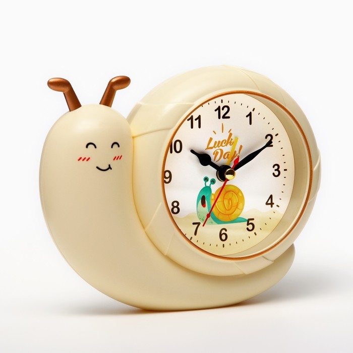 Часы настольные будильник детский «Улитка» с подсветкой, циферблат d-8 см, 15×12 см Часы настольные будильник детский «Улитка» с подсветкой, циферблат d-8 см, 15×12 см