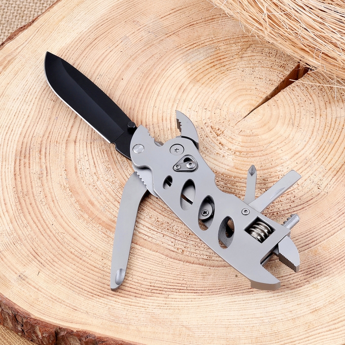 Мультитул 5в1 с разводным ключом