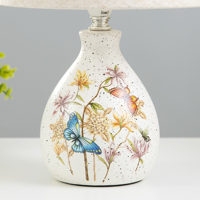 Настольная лампа 16812/1 E14 40Вт белый h.31см RISALUX