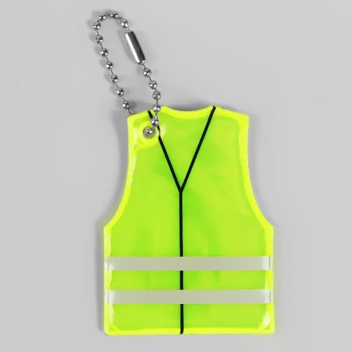 Светоотражающий элемент «Жилет», 5.6×4.4 см, жёлтый Светоотражающий элемент «Жилет», 5.6×4.4 см, жёлтый