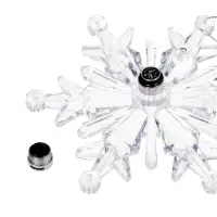 Подвеска светодиодная «Ледяная снежинка» 11 см, 1 LED, от батареек LR41×3, свечение RGB Подвеска светодиодная «Ледяная снежинка» 11 см, 1 LED, от батареек LR41×3, свечение RGB