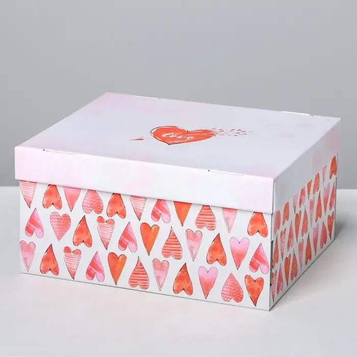 Коробка подарочная складная, упаковка, &laquo;Любовь вокруг&raquo;, 31&times;25.5&times;16 см