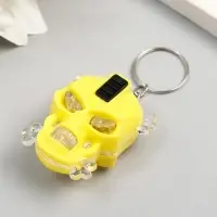 Фонарик свет на кольце "Череп" мигает МИКС Фонарик свет на кольце "Череп" мигает МИКС