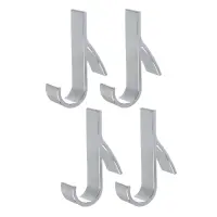 VETTA Крючки для ванной на радиатор обогрева, 4шт, полистирол, металл