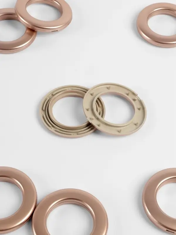 Люверсы для штор, d=3.4/5.5 см, 10 шт., цвет медный