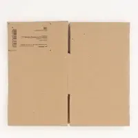 Коробка складная, бурая, для упаковки, хранения и переезда, 16&times;16&times;10.5 см