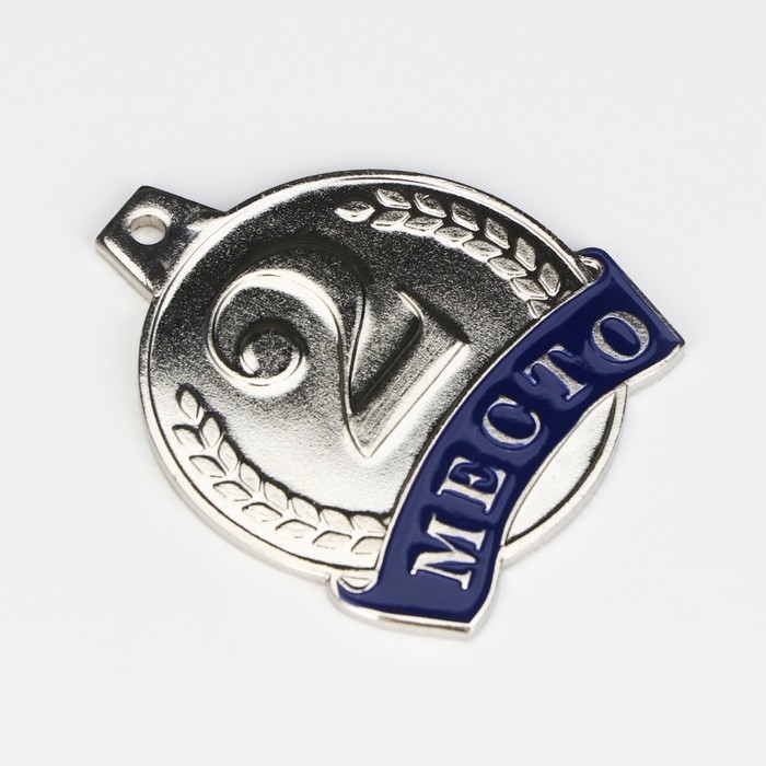 Медаль призовая 055, d=. 4,5 см. 2 место. Цвет серебро. Без ленты Медаль призовая 055, d=. 4,5 см. 2 место. Цвет серебро. Без ленты