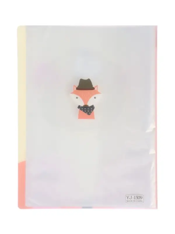 Папка формат А4, с 40 прозрачными файлами &laquo;Зверята&raquo;, МИКС