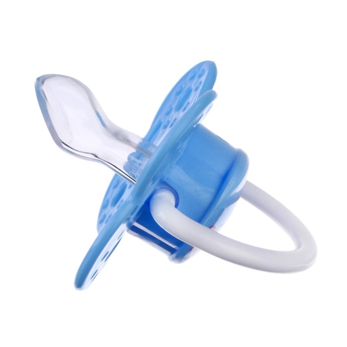 Соска - пустышка силиконовая ортодонтическая «Бабочка», от 0 мес., с колпачком, цвет голубой Соска - пустышка силиконовая ортодонтическая «Бабочка», от 0 мес., с колпачком, цвет голубой