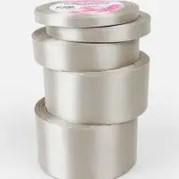 Атласная лента, набор 5 шт., 6/10/20/40/50 мм, 23&plusmn;1 м, светло-серая №179