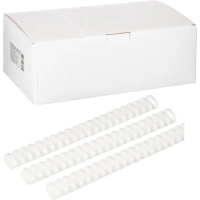 Пружины для переплета пластиковые 21 кольцо, 32 мм, (белые), 50 шт./уп