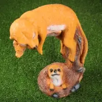 Садовая фигура из полистоуна &laquo;Сурикат на ветке&raquo;, 14&times;26&times;34 см