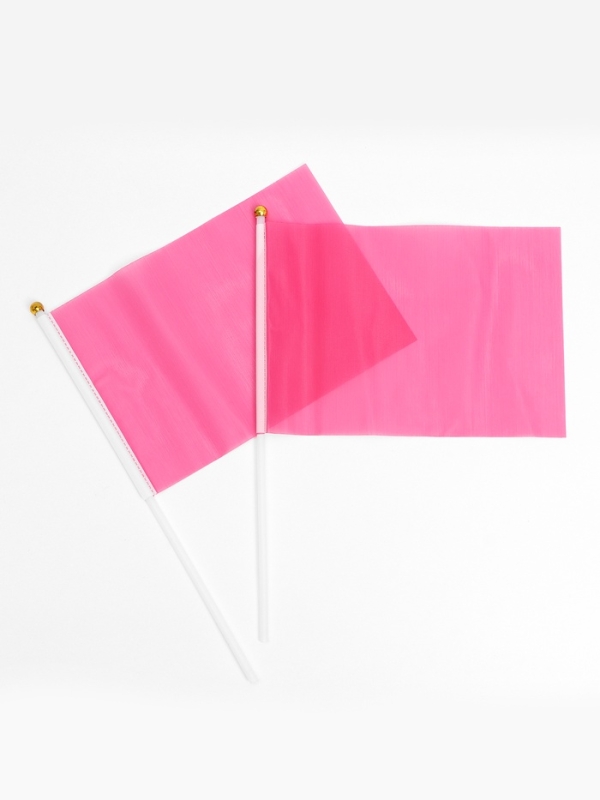 Флаг на палочке, набор 10 штук, 14 х 21 см, полиэстер