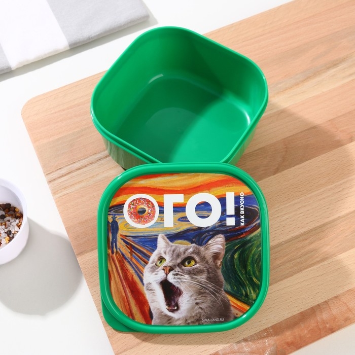 Ланч-бокс квадратный Соломон «Как вкусно», 700 мл Ланч-бокс квадратный Соломон «Как вкусно», 700 мл