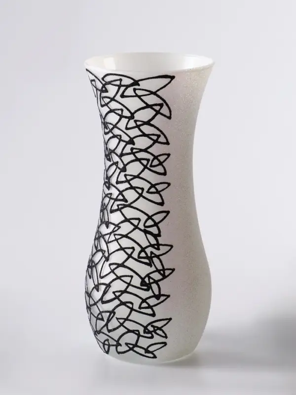 Ваза &laquo;Сфера&raquo;, h=26 см, стекло, белая