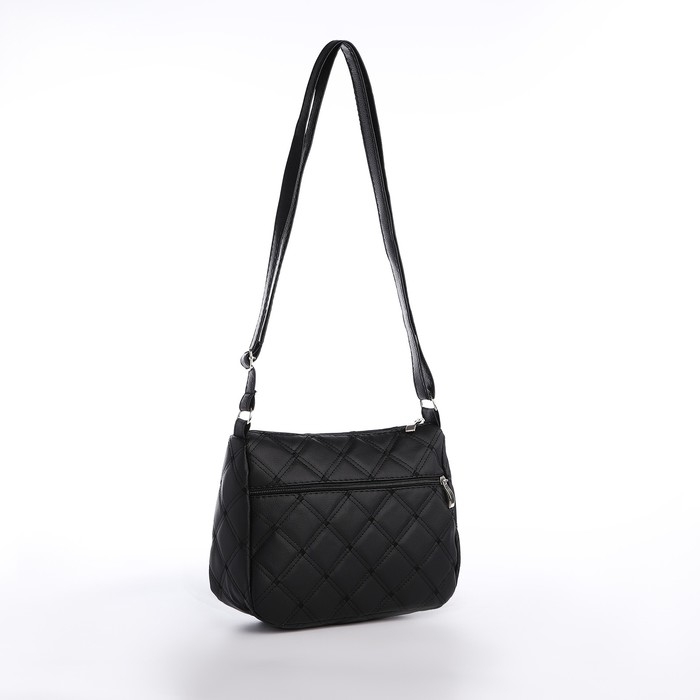 Сумка кросс-боди на молнии, цвет чёрный Сумка кросс-боди на молнии, цвет чёрный