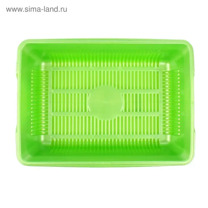 Туалет глубокий с сеткой, 38.5&times;26&times;9 см, зеленый