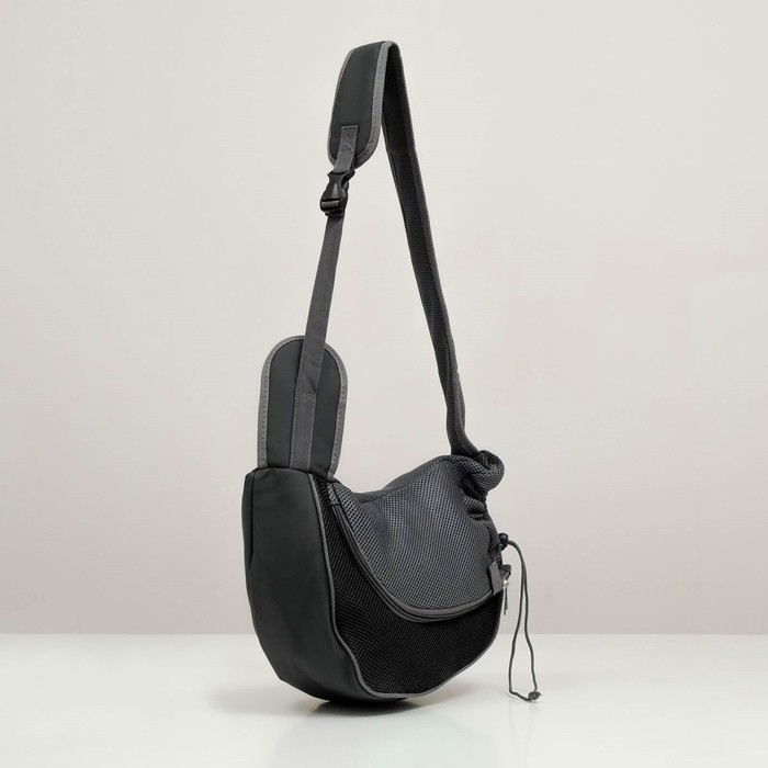 Сумка-переноска Сумка-переноска "Слинг" для животных, 42 х 25 см, чёрная