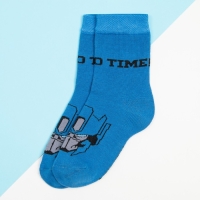 Носки для мальчика «Оптимус Прайм», Transformers, 14-16 см, синие