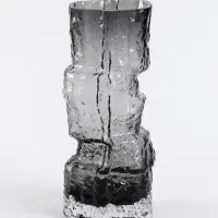 Ваза «Гоэтано», 30×13 см, стекло, чёрная