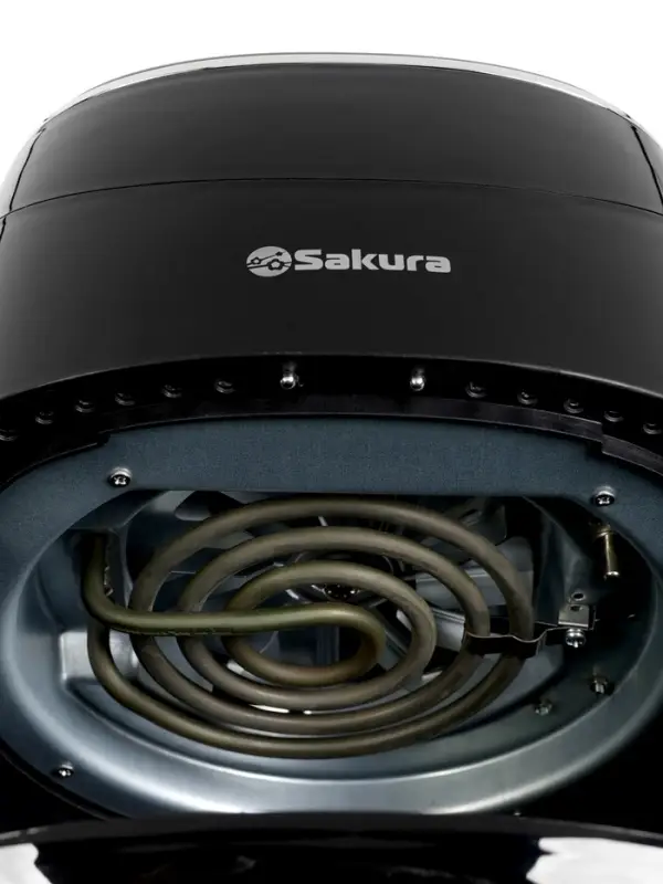 Аэрогриль Sakura SA-7671, 3.5 л, 1200 Вт, 9 программ, таймер, от 80 до 200&deg;C, чёрный
