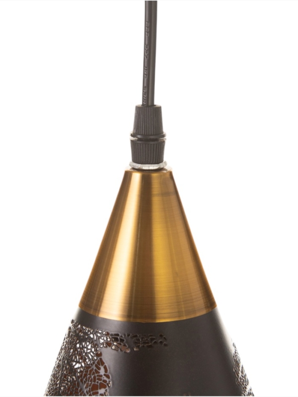 Светильник Светильник "Рэдклифф" (Листья) 1х40Вт Е27 черный 18х18х26+100см