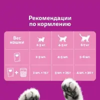 Влажный корм Whiskas для кошек, говядина/ягненок в желе, пауч, 75 г