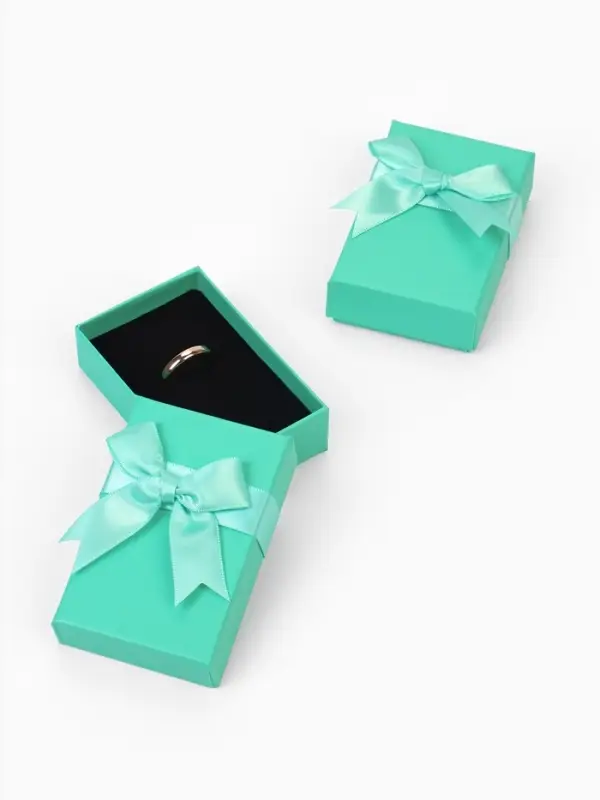 Коробочка подарочная под набор «Тиффани» с крупным бантом, 5×8×2.5 см, вставка МИКС, бирюзовый Коробочка подарочная под набор «Тиффани» с крупным бантом, 5×8×2.5 см, вставка МИКС, бирюзовый